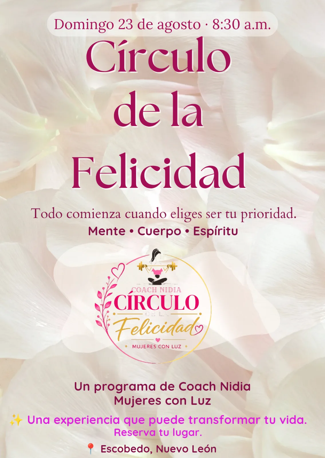Círculo de la Felicidad: Elige ser tu prioridad, fotografía 1